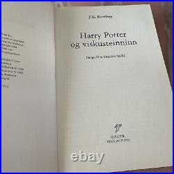 ICELANDIC Translation Harry Potter and the Philosopher's Stone 1st Ed / 2nd St