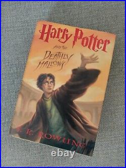 JK Rowling SIGNED Harry Potter and the Deathly Hallows US 1st Edition/1st Print
