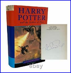 J K Rowling / HARRY POTTER AND THE GOBLET OF FIRE Signed 1st Edition 2000