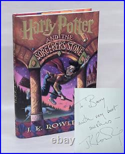 J K Rowling / HARRY POTTER AND THE SORCERER'S STONE Signed 1st Edition 1998