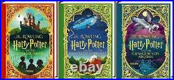 J. K. Rowling / Harry Potter MinaLima-Prachtausgabe Band 1-3 plus 1 original
