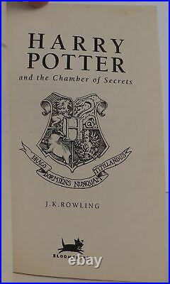 J K Rowling / Harry Potter and the Chamber of Secrets Signed 1st #2111005