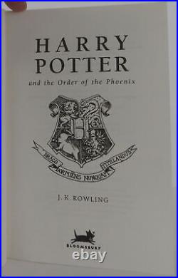 J K Rowling / Harry Potter and the Order of the Phoenix Signed 1st #2203020