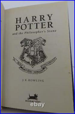 J K Rowling / Harry Potter and the Philosopher's Stone 1st Edition 1997 #2402015