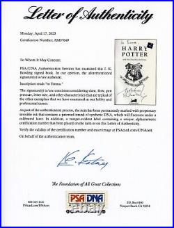 J. K. Rowling Signed Harry Potter & Deathly Hallows UK 1st/1st JK PSA DNA
