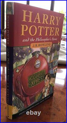 J K Rowling's Harry Potter and the Philosophers Stone Bloomsbury 1st Edition