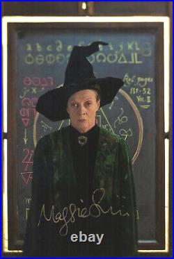 MAGGIE SMITH Original Autograph Signed Photo Top Portrait Harry Potter