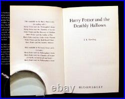 MOVING SALE 2007 Harry Potter & the Deathly Hallows First Edition HCDJ