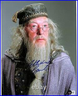 Michael Gambon Albus Dumbledore Harry Potter Signed 11x14 Photograph BECKETT