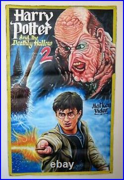 Movie Poster African hand painted canvas, Ghana Film Poster, Decor, Harry Potter