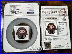 Original HARRY POTTER Complete Set 1-8 All First Release PF70 Chibi Coins Silver