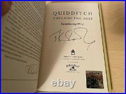 Quidditch Through the Ages & Fantastic Beasts, J K Rowling, Hardcovers, SIGNED