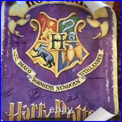 RARE Harry Potter Original Poster Signed 10 Cast Members /certificate /receipt