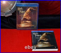 Rare DANIEL RADCLIFFE signed HARRY POTTER BOOK CASE, COA, Movie Coin SET, DVD
