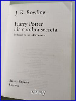 Rare Harry Potter Chamber of Secrets Catalan 1st print edition JK Rowling