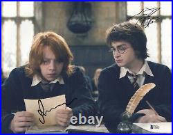 Rupert Grint Daniel Radcliffe Signed Harry Potter Autograph 11x14 Photo Beckett