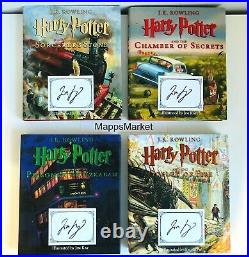 SIGNED Harry Potter Illustrated HC First Editions by JIM KAY First 4 Books NEW