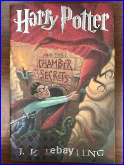 SIGNED Harry Potter and The Chamber of Secrets 1st/1st Rare Typo HCDJ UNREAD