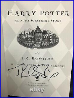 SIGNED Harry Potter and The Sorcerer's Stone J. K. Rowling 1st Edition DJ Unread
