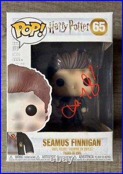Signed DEVON MURRAY Seamus Finnigan! Funko Pop 65 Harry Potter -EXACT PROOF/COA