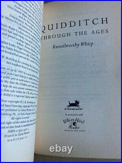 Signed First Edition Fantastic Beasts JK Rowling Harry Potter + Quidditch 1st