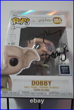 Signed Pop #151 Harry Potter Dobby Toby Jones + COA