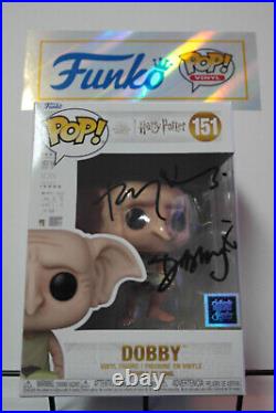 Signed Pop #151 Harry Potter Dobby Toby Jones + COA