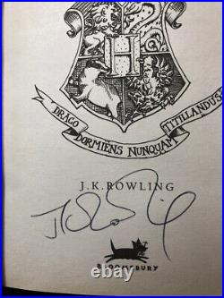 Signed Uk Bloomsbury / Harry Potter And The Philosopher's Stone / J. K. Rowling