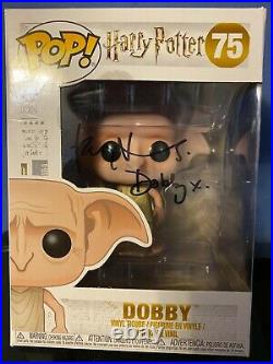 Toby Jones signed Dobby Harry Potter Funko Pop