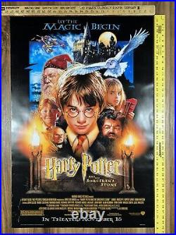 VINTAGE POSTER Harry Potter & The Sorcerers Stone Original One Sheet Rolled DS