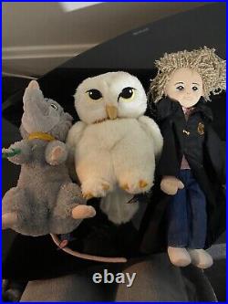 Very Rare Original Harry Potter Plush's 2006 Hermione Doll Hedwig and Scabbers