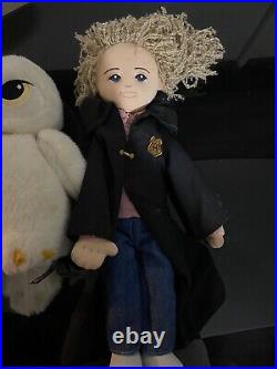 Very Rare Original Harry Potter Plush's 2006 Hermione Doll Hedwig and Scabbers