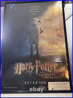 Vintage Harry Potter And The Chamber Of Secrets Signed Dobby Movie Poster 27x40