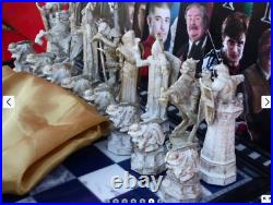 Vintage Rare Original Big Chess Set Board Harry Potter figures with animation 53
