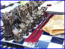 Vintage Rare Original Big Chess Set Board Harry Potter figures with animation 53