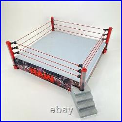 WWE Elite Collection Raw Main Event Ring LED Lights Up Scale Wrestling Tested